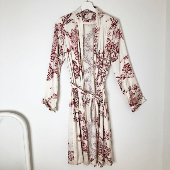 Aritzia Wilfred Silk Pilier Kimono Robe Jacket - Picture 5 of 10